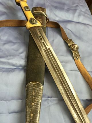 antique russian caucasian silver 84 dagger kinjal kindjal sword shamshir shashka 11