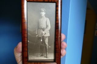 A German Ww1 Officer 1915 Portrait Photo,  Frame