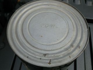 Antique Vintage NATIONAL Motor Oil 5 Quart Tin Can with.  20 price per quart 6