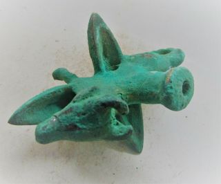 ANCIENT NEAR EASTERN BRONZE OIL LAMP IN THE FORM OF A BULL 1000 - 500BCE 5