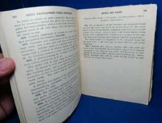 WWI 1917 Field Artillery Horse and Light Drill Book NAMED 3