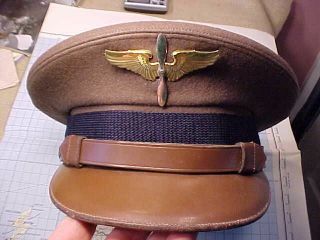 Wwii Usaaf Pilot Cadet Visor Cap By Lewis