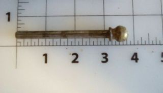 Antique Brass Cannon Ball Tip Door Pins For Hinges 3 1/8 "