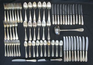 Vintage Sterling Silver.  925 Flatware / Silverware 65pcs Spoons Forks