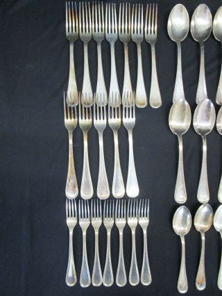 Vintage Sterling Silver.  925 Flatware / Silverware 65pcs Spoons Forks 2