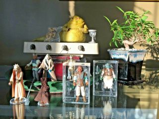 Vintage Star Wars.  Jabba The Hutt.  Complete Nikto & C - 3po.  2 Afa Figures