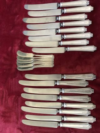 King Albert by Whiting Sterling Silver Flatware Service For 8,  Extra (83 Total) 7