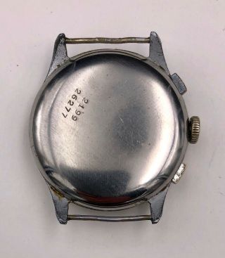 Vintage Ogival Valjour Chronograph Mens Wristwatch Movement Functioning 20mm 4