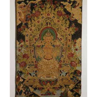 Tibet Collectable Silk Hand Painted Kwan - Yin Portrait Thangka Rk047