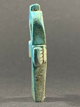ANCIENT EGYPTIAN FAIENCE KEY OF LIFE W/ HIGH DETAILING CIRCA 770 - 330BC 6