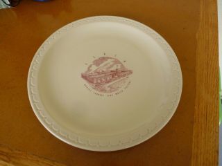 Rare Vintage Elgin Watch Factory Dining Room Plate Syracuse China