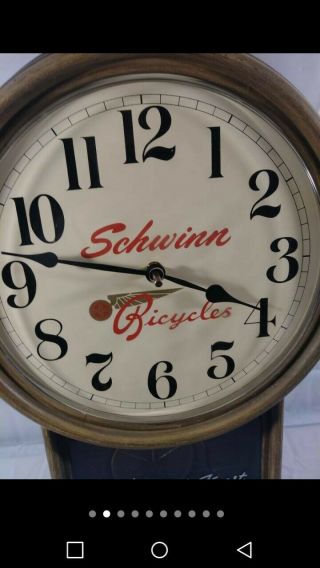 Vintage Schwinn Bicycles Dealership Clock Advertisement 2