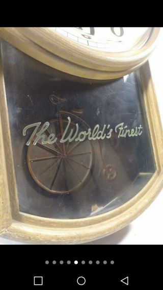 Vintage Schwinn Bicycles Dealership Clock Advertisement 5