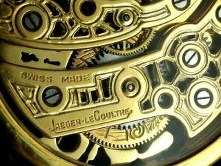 Jaeger LeCoultre Vintage Men ' s Wristwatch Gold Skeleton Mens Wrist Watch Swiss 6