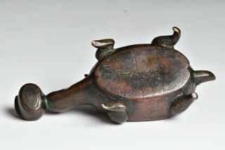 16th / 17th Century Ming Dynasty Chinese Bronze Figural Turtle Water Dropper 4