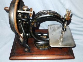 1893 Wilcox & Gibbs Hand Crank Sewing Machine BRITISH MODEL 4