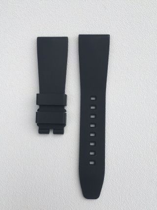 Vintage Oem Bell & Ross 22/18 Black Rubber Watch Strap