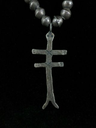 Antique Pueblo Dragonfly Cross Necklace 2