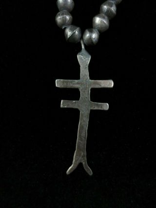 Antique Pueblo Dragonfly Cross Necklace 6