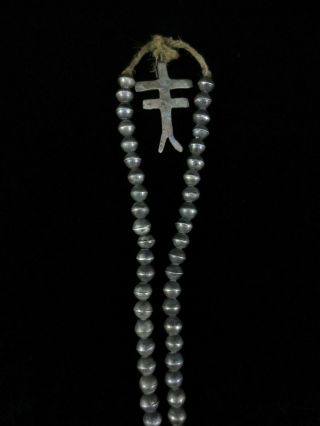 Antique Pueblo Dragonfly Cross Necklace 8