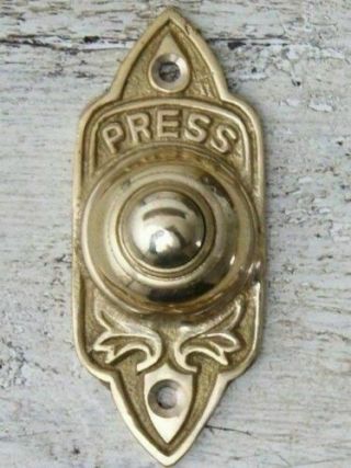 Solid Brass Bell Push Door Bell Push Wired (antique Vintage Style)