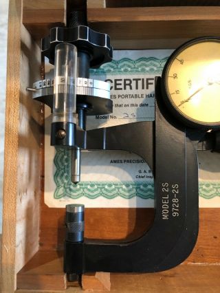 Vintage Ames Precision Hardness Tester Model No.  2S 9728 - 2S 4