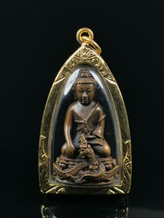 Thai Buddha Amulet Old Phra Kring (bell Inside) Buddha Sacred Powerful