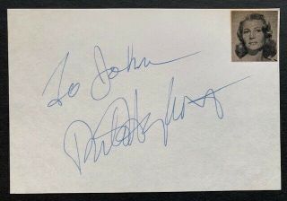 Rita Hayworth Vintage Fountain Pen Autograph