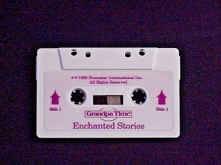 Homestar Grandpa Time Clock Audio Cassette Tape Titled Enchanted Stories
