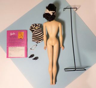 Vintage Barbie Raven/Brunette Ponytail 3 850 w/Accessories 5