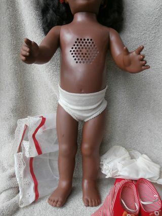 RARE Vintage Chatty Cathy African American Doll w/ Tagged Outfit 10