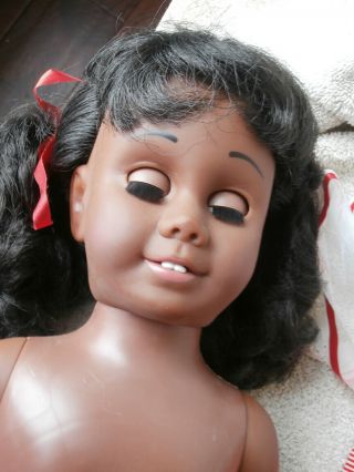 RARE Vintage Chatty Cathy African American Doll w/ Tagged Outfit 12