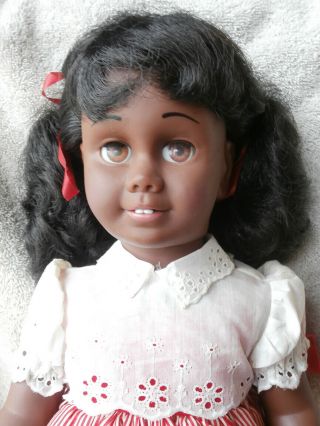 RARE Vintage Chatty Cathy African American Doll w/ Tagged Outfit 3