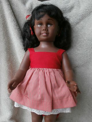 RARE Vintage Chatty Cathy African American Doll w/ Tagged Outfit 5