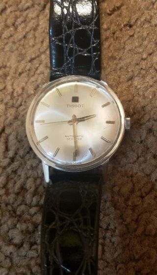 1960 Tissot Seastar Automatic Swiss Mens Wrist Watch Fullyworking Caliber 783 - 1