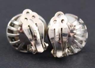 SEAMEN SCHEPP South Sea Cultured Mabe Pearl & Diamond 14kt Gold Earrings 10