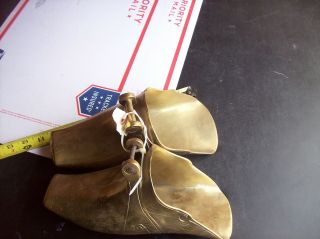 Antique Spanish Conquistador Brass Armor Battle Stirrups,  Equestrian PAIR SHOES 2