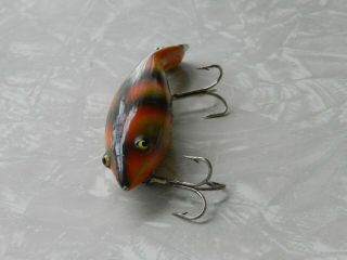 Vintage Heddon Dowagiac Wood Glass Eyes Unknown 2