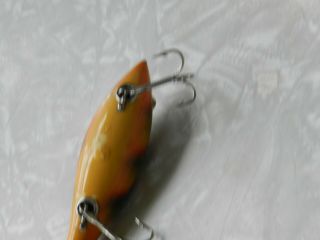 Vintage Heddon Dowagiac Wood Glass Eyes Unknown 8