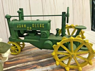 Vintage Green John Deere Cast Iron Farm Truck Scale