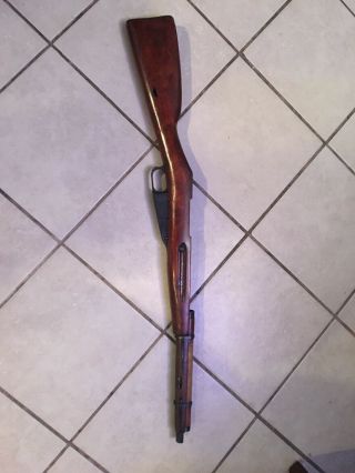 Wwii Russian Mosin Nagant M44 Carbine Wooden Stock With Butt Plate