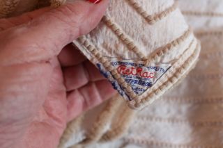 Vintage Fab Retrac Heavy Cotton Chenille Bedspread 88x102 10