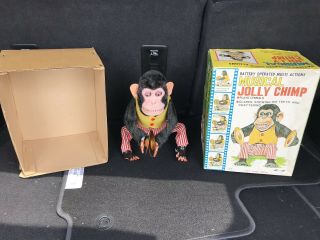 Vintage Daishin Musical Jolly Chimp Monkey,  Made In Japan.