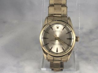 Rare Vintage 1950’s Rolex Oyster Perpetual 1014 Gold Shell W/ 1560 Cal.  Serviced