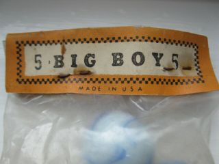 VINTAGE 5 ALLEY AGATE SHOOTERS IN MARBLE KING BIG BOY POLY BAG MARBLES 4