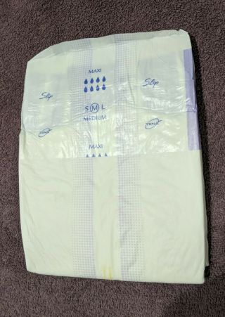 Plastic Backed Tena Slip Maxi Medium Adult Diaper RARE Vintage (21 PACK) 6