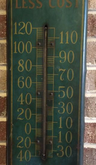 Vintage Koppers Coke Westchester Coal Co Thermometer Sign /Chicago Gas Oil Soda 4