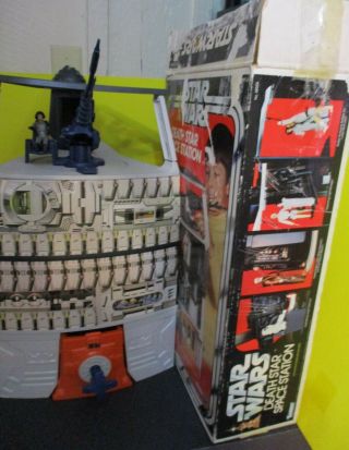 Star Wars Death Star Space Station 1978 W/Box & Action Figures Vintage Kenner 7