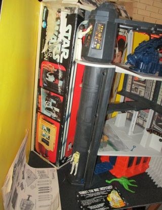 Star Wars Death Star Space Station 1978 W/Box & Action Figures Vintage Kenner 8