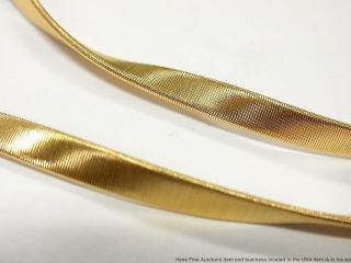 Marco Bicego 18k Gold Long Chain 57gr Twisted Fancy Link Herringbone Omega 36in 4